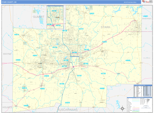 Stark County Oh Gis Stark County Zip Code Map Time Zones Map