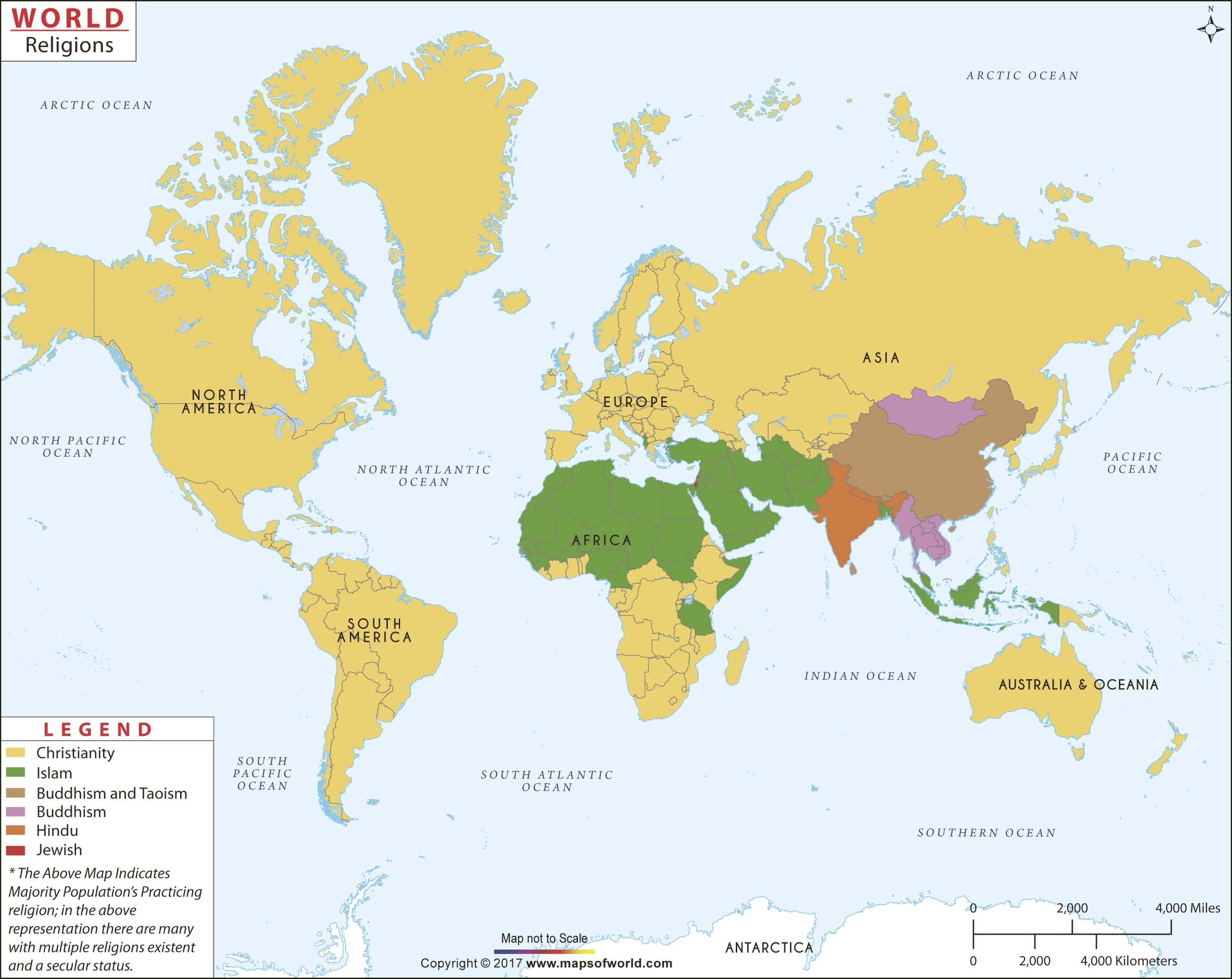 Religious commitment around the world : r/MapPorn