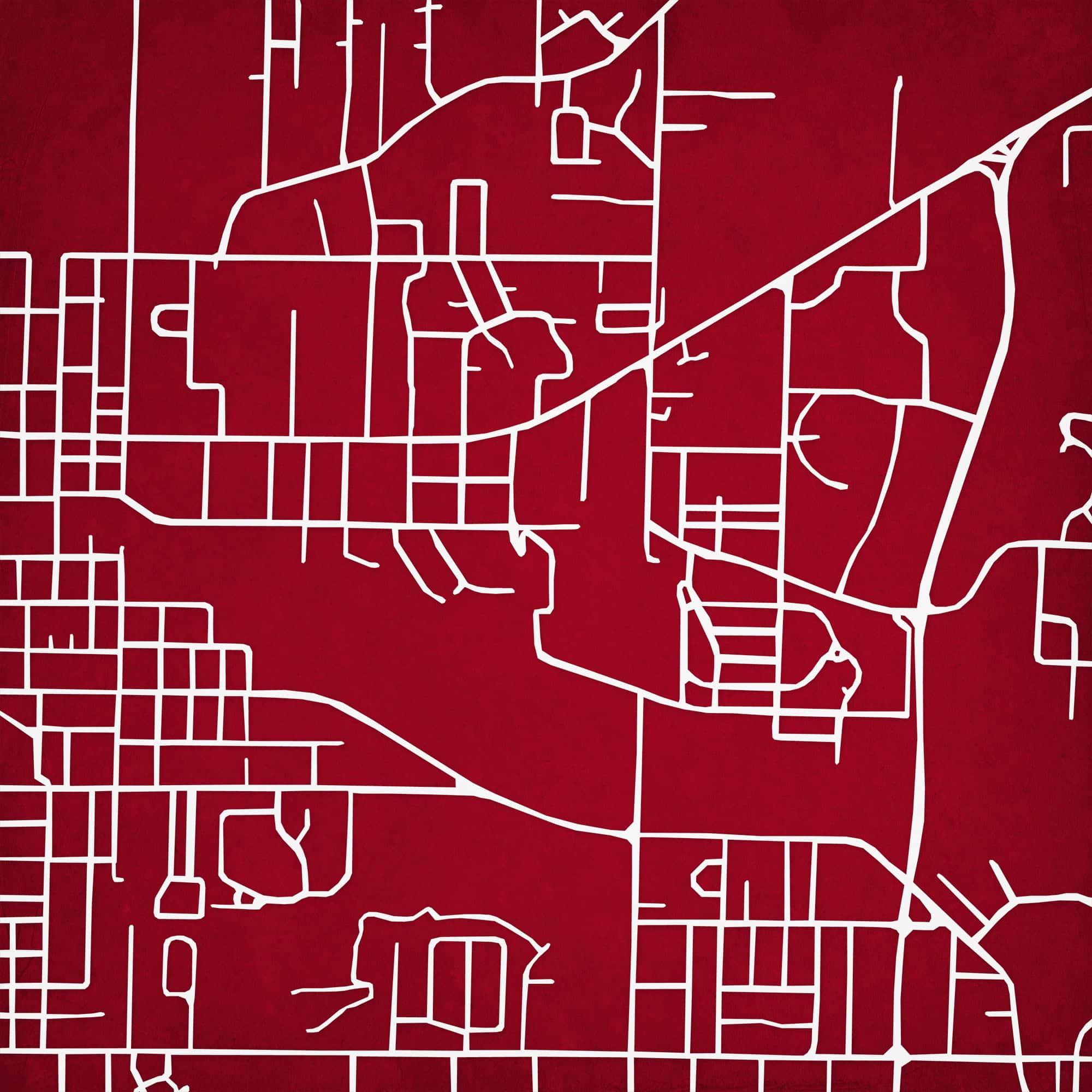 Arkansas State University Campus Map Art by City Prints The Map Shop
