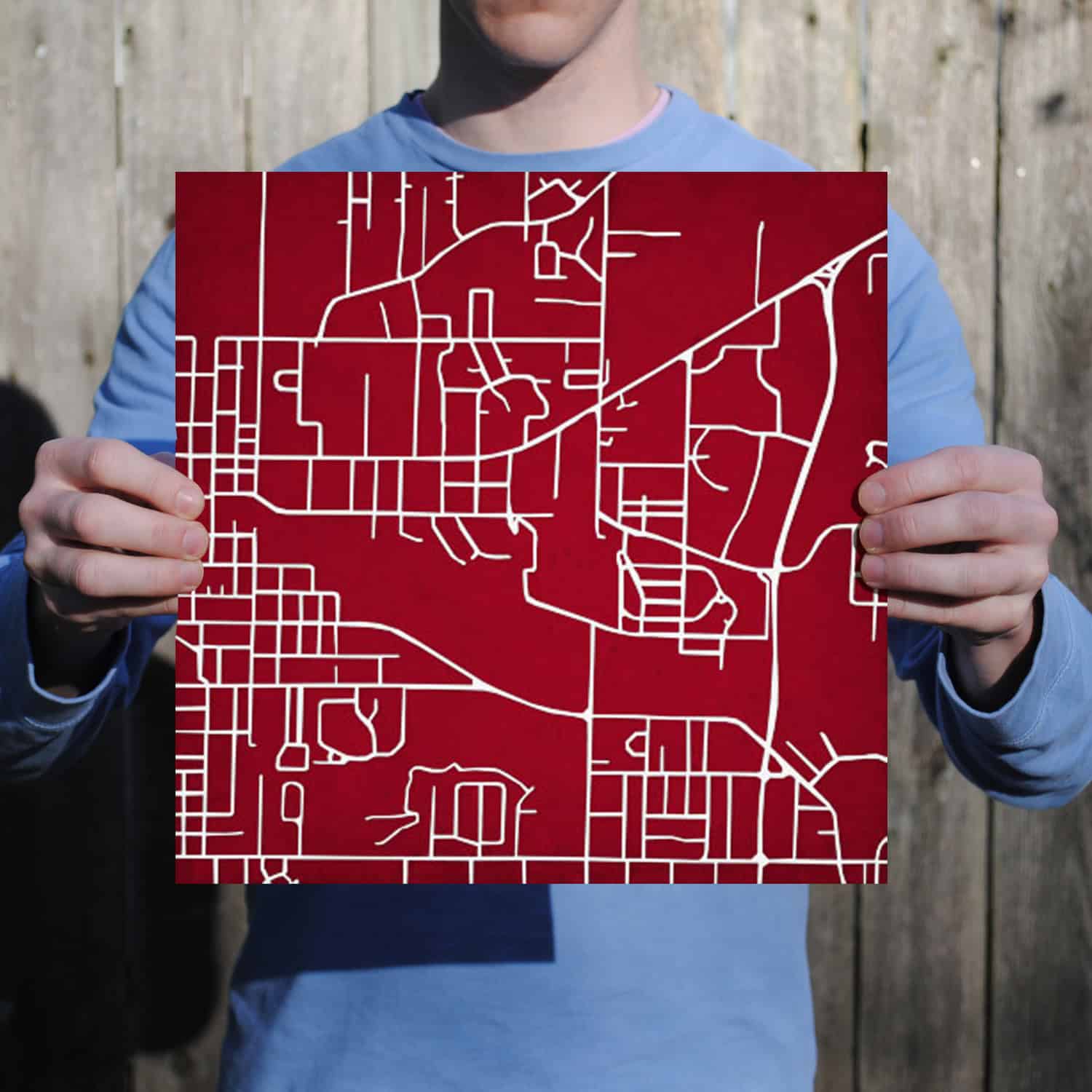 Arkansas State University Campus Map Art by City Prints The Map Shop