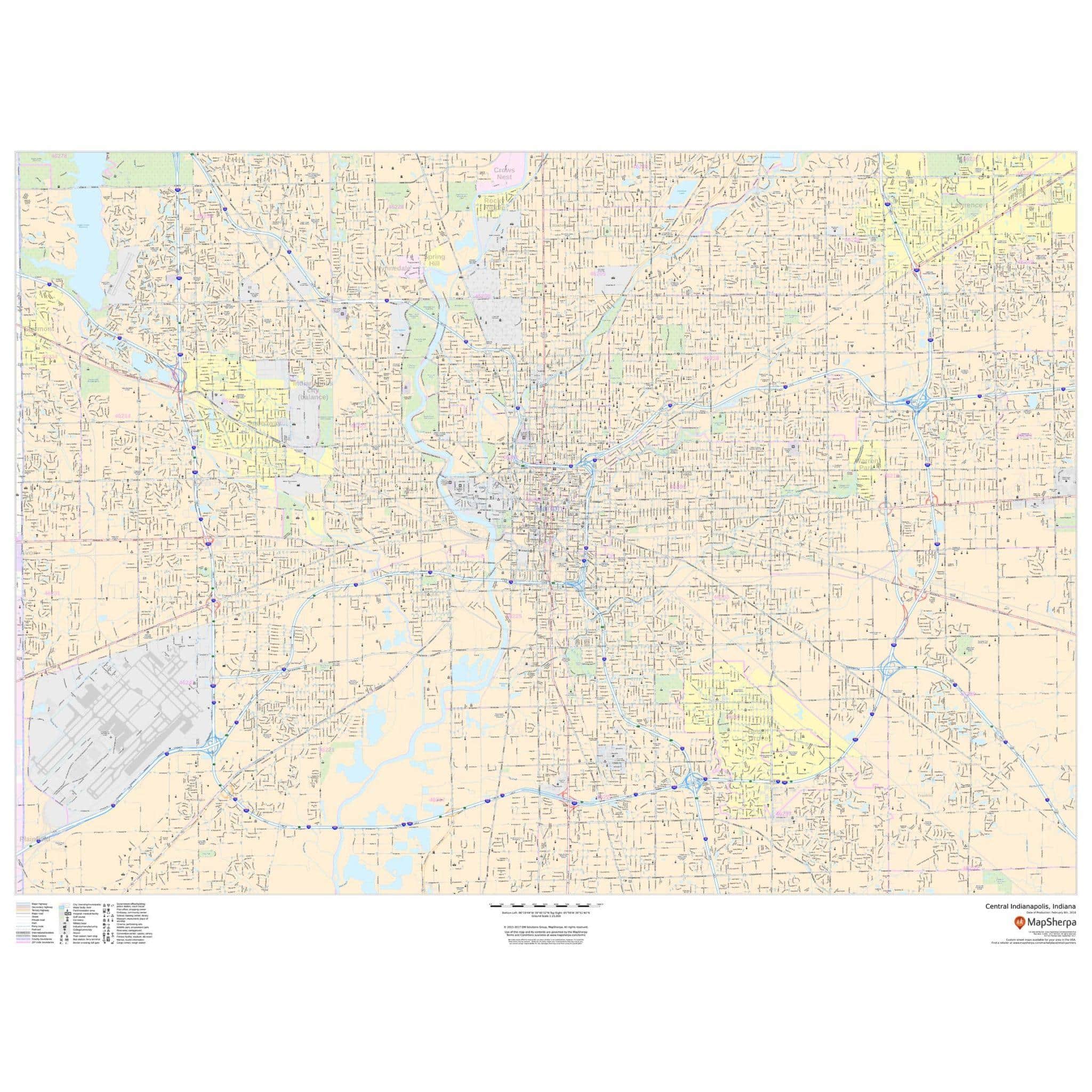 Indianapolis Map Map Of Indianapolis Map Of Indianapolis Indiana