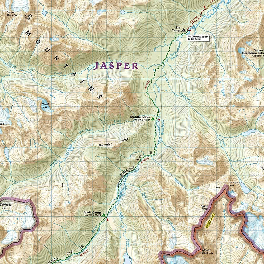 National Geographic Jasper South [Jasper National Park] Trails