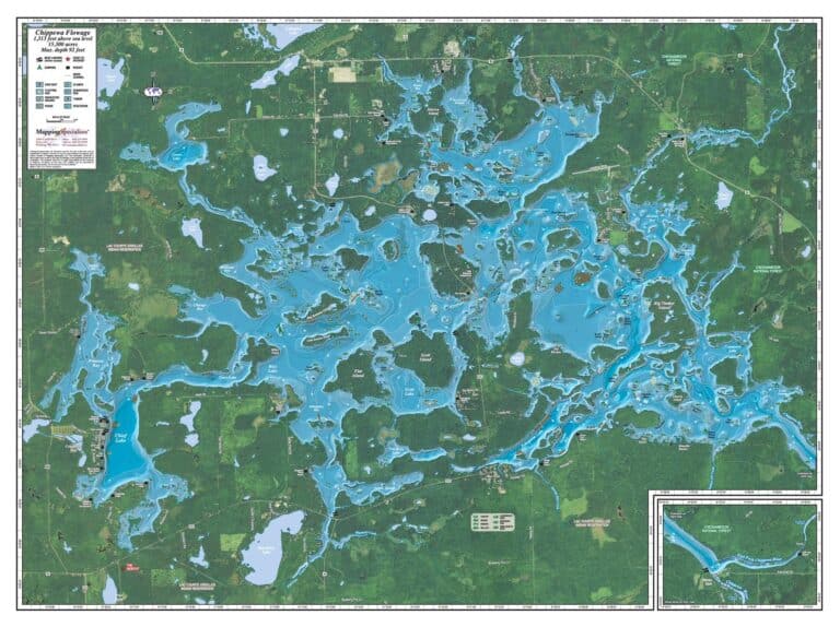 Chippewa Flowage by Mapping Specialists The Map Shop