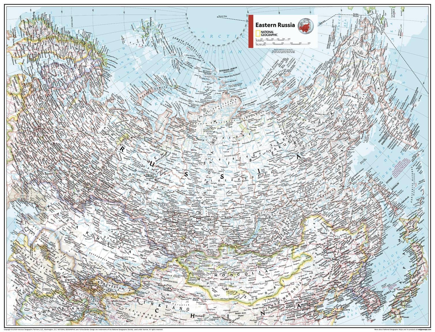 Eastern Russia Atlas of the World, 11th Edition by National