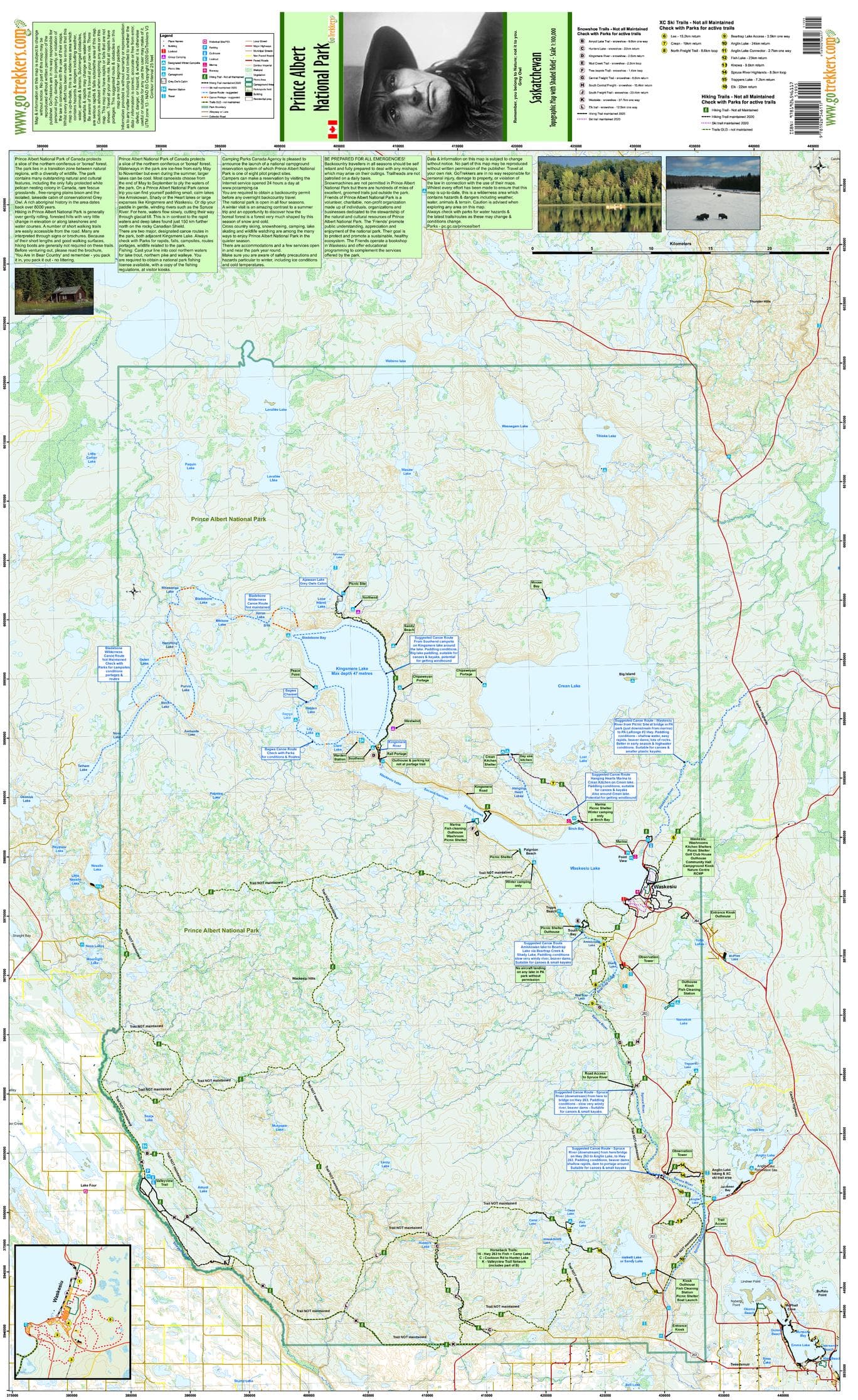 Prince Albert National Park by GoTrekkers The Map Shop