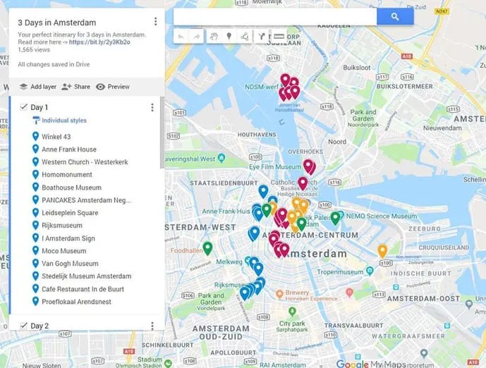 How To Use Google My Maps To Plan A Trip Meg Clarette