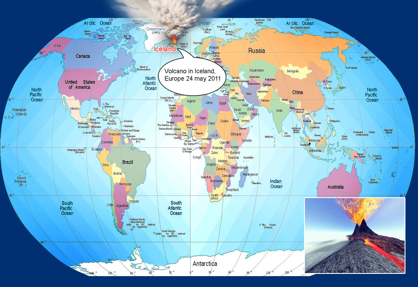 Map of the week Submarine volcanoes European Marine.