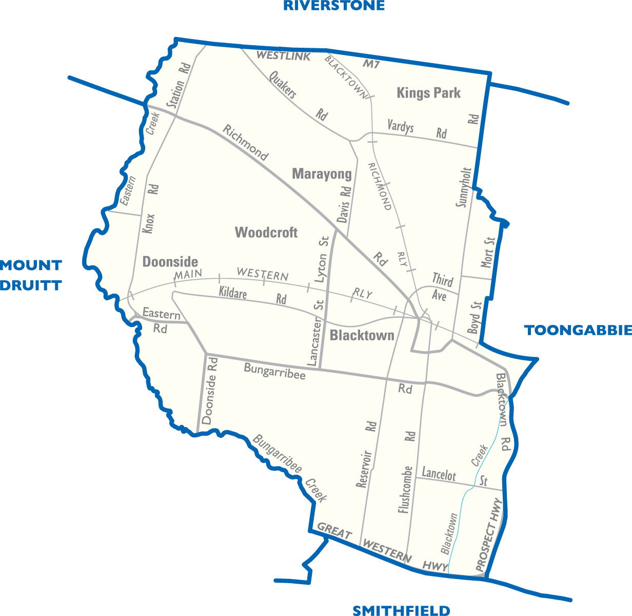 Blacktown City Map