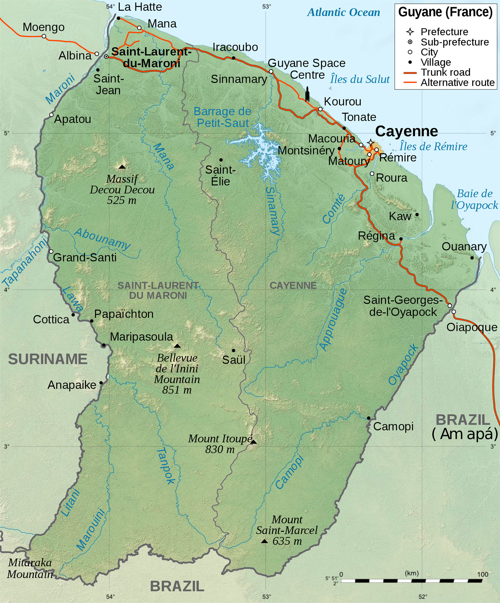 Pain Points À Éviter En Voyageant En Guyane Guyane Map