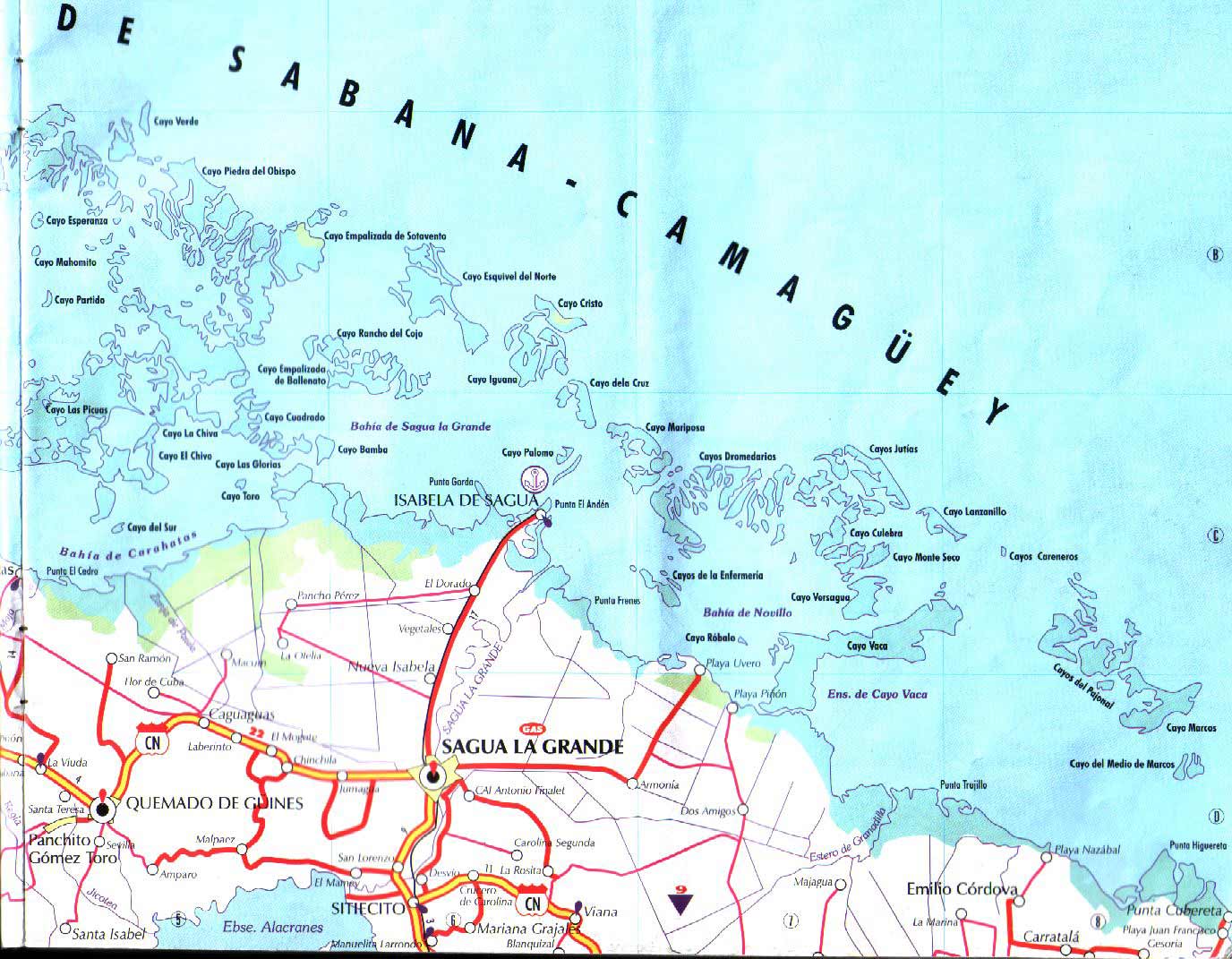 Map of Sagua La Grande