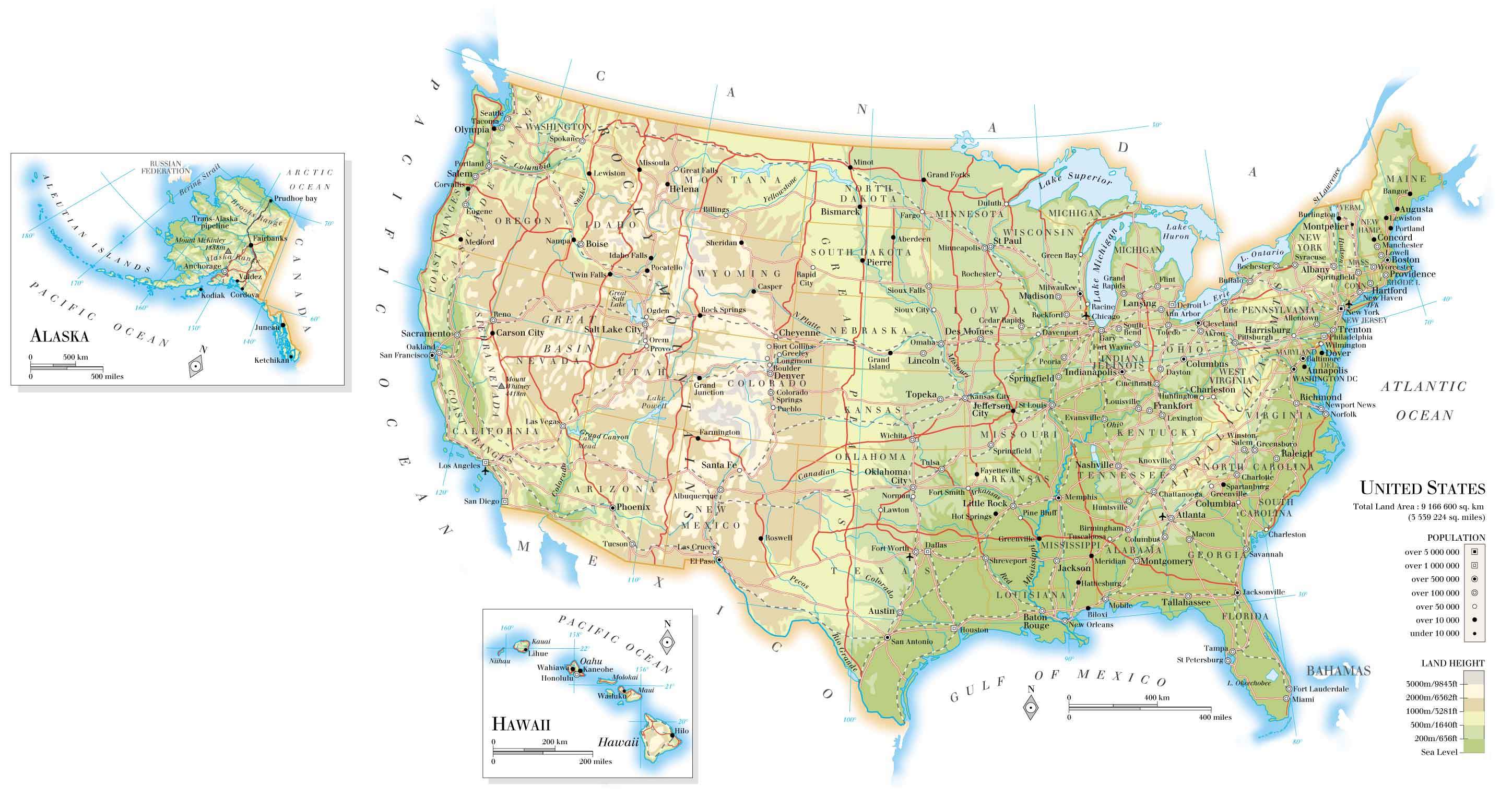 United States Map World Atlas