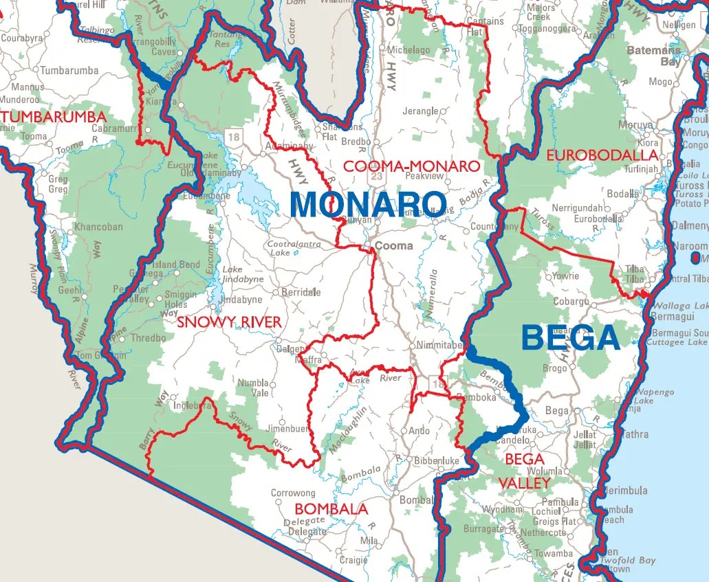 City Map Monaro