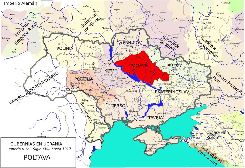 Gubernia De Poltava Imperio Ruso