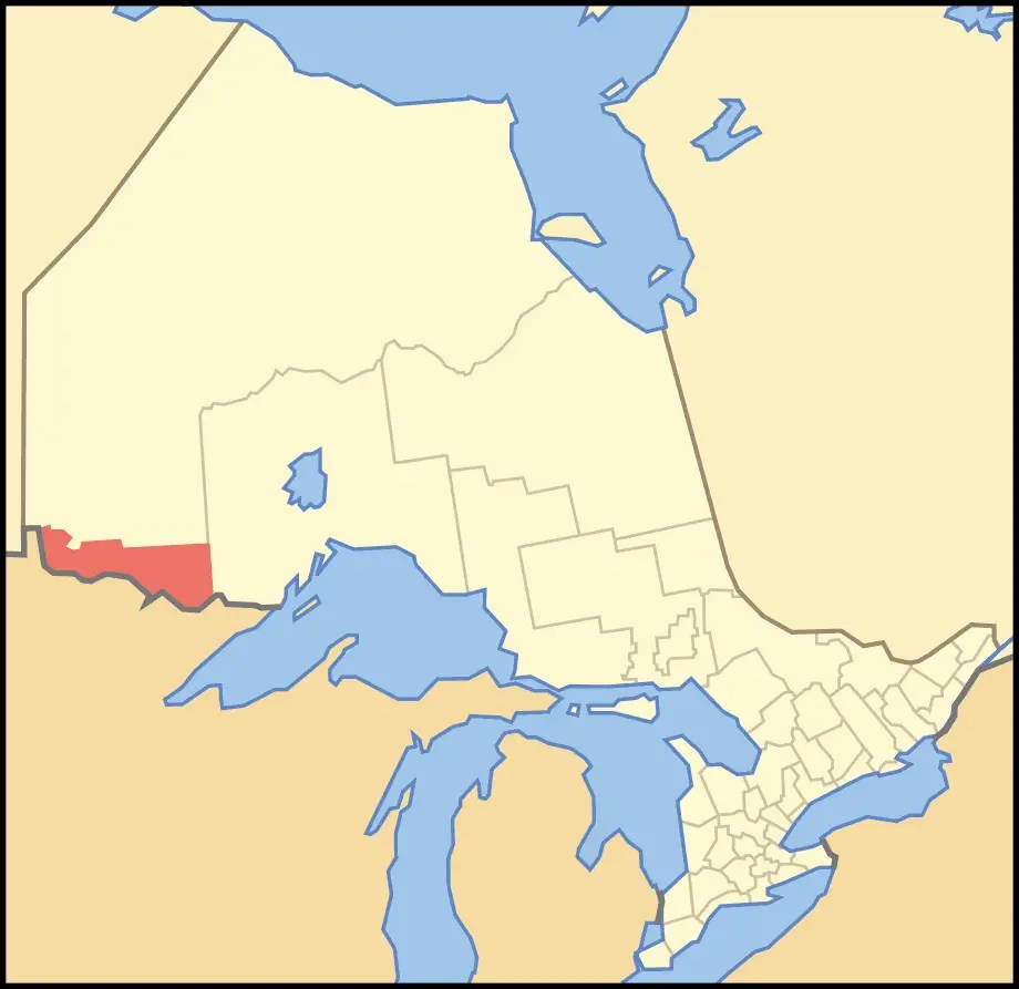 Map of Ontario Rainy River •