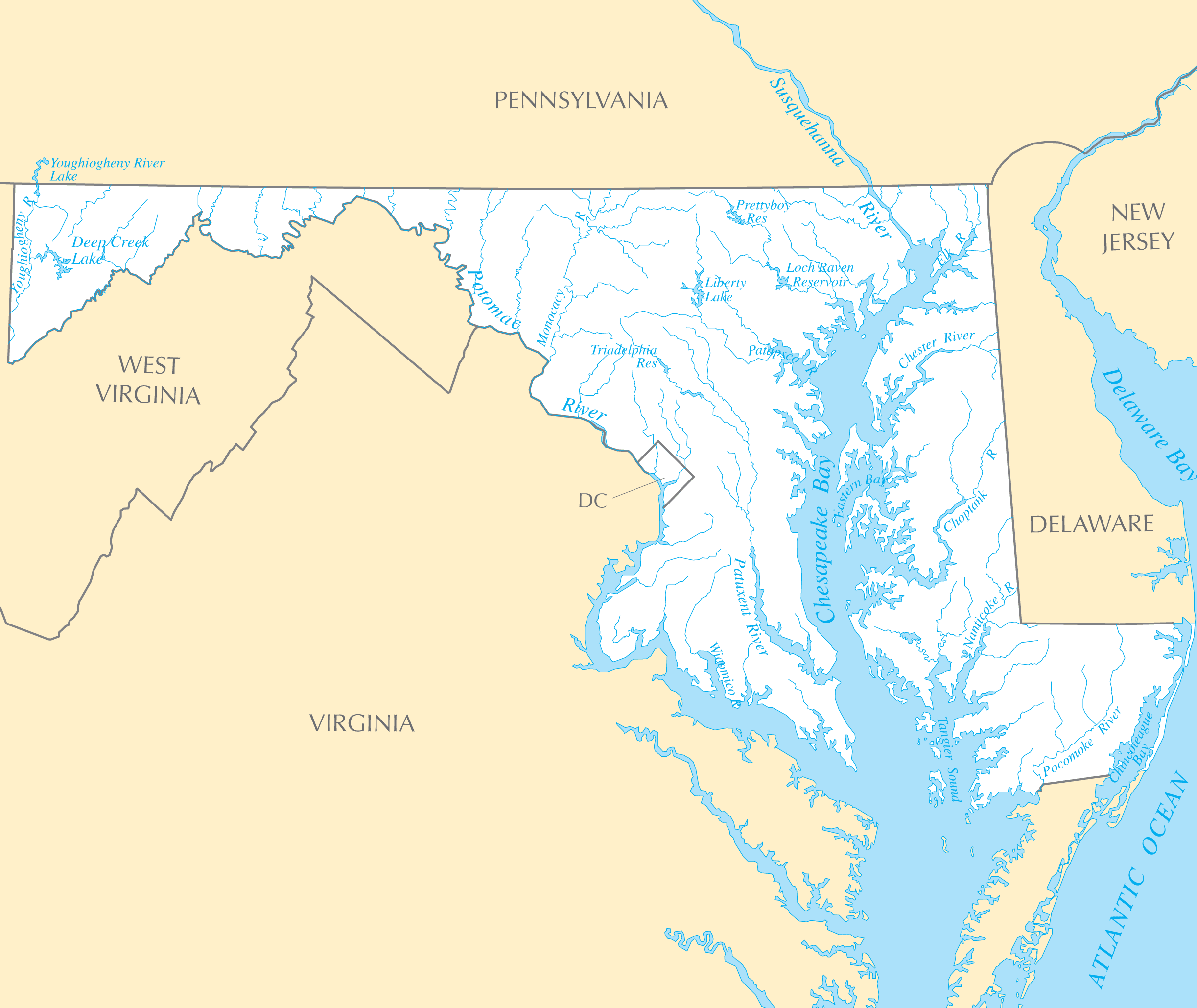 Maryland Rivers And Lakes