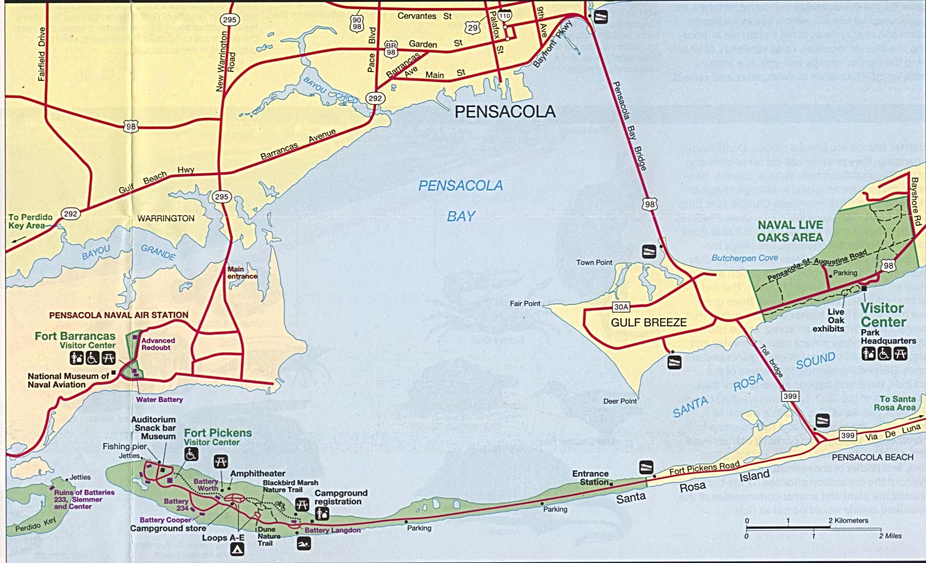City Of Pensacola Map Pensacola Map