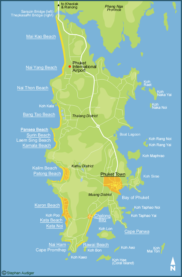 Phuket Maps Maps of Phuket Thailand