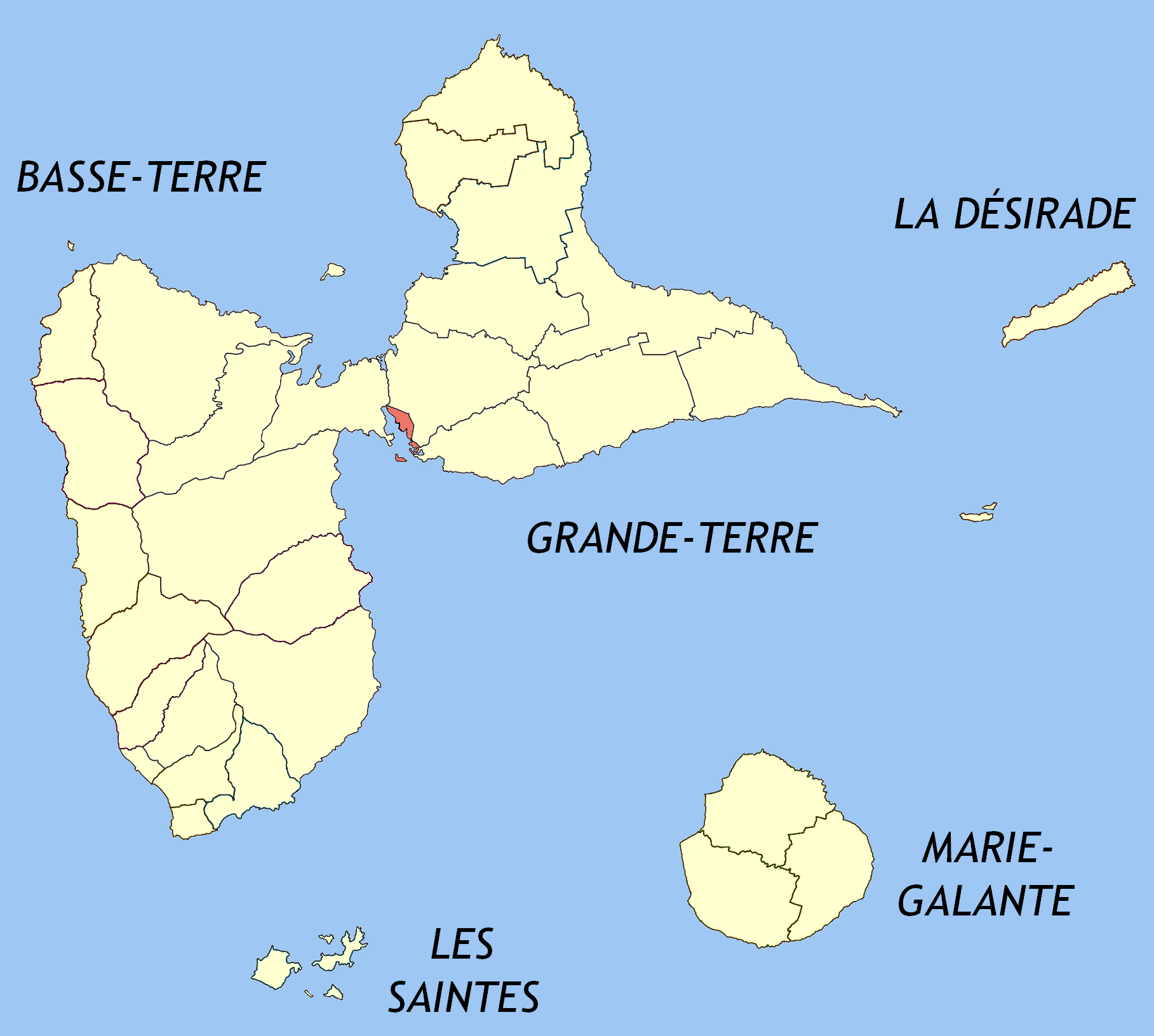 Carte De Pointe À Pitre Pointe A Pitre