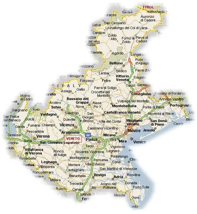 Pain Points De La Veneto Saint Dié Carte Political Map of