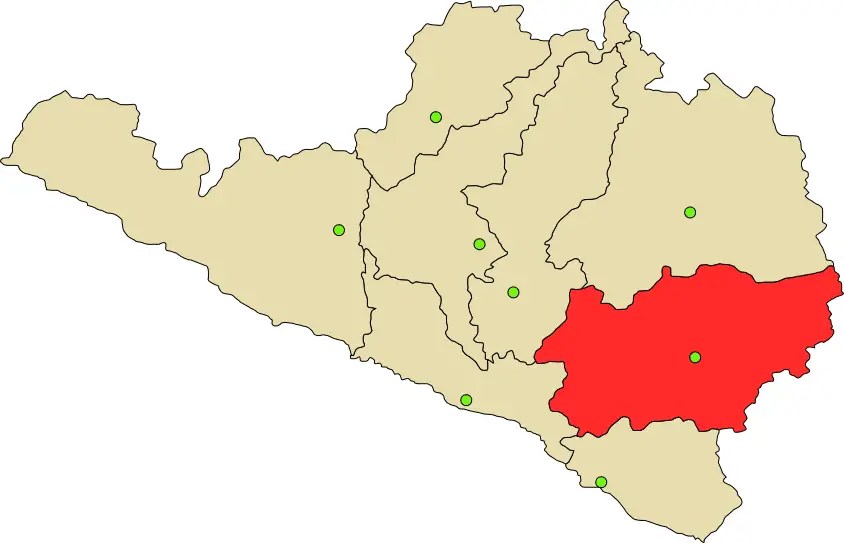 Arequipa Provice Peru Map Provincia De Arequipa •