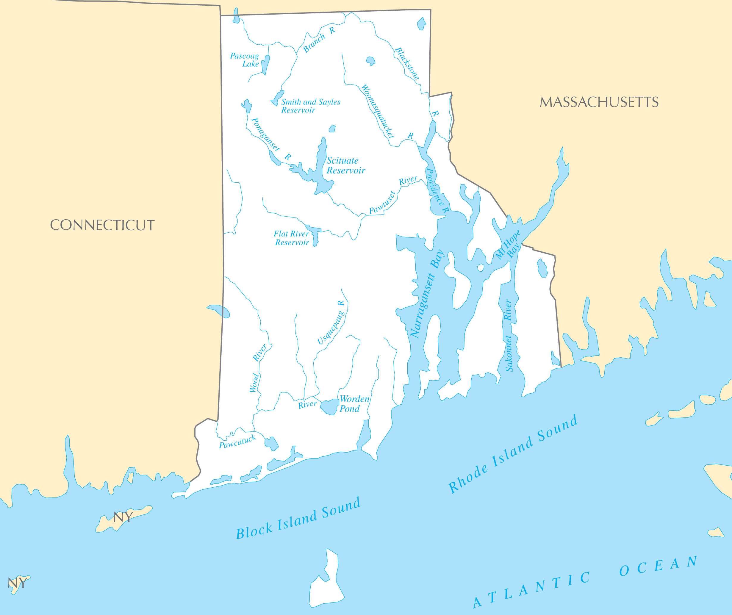 Rhode Island Rivers And Lakes