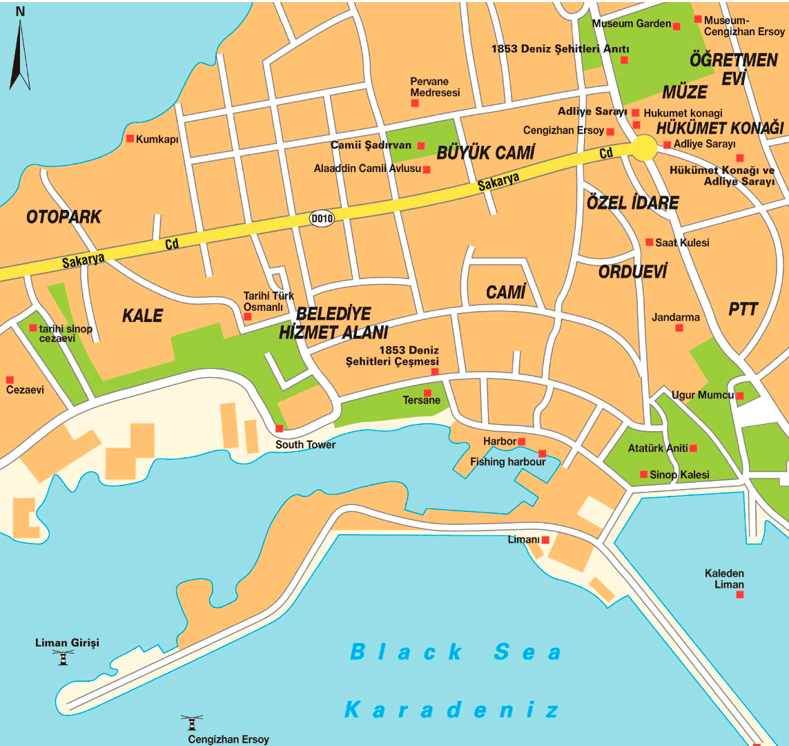 Sinop Turkey City Map