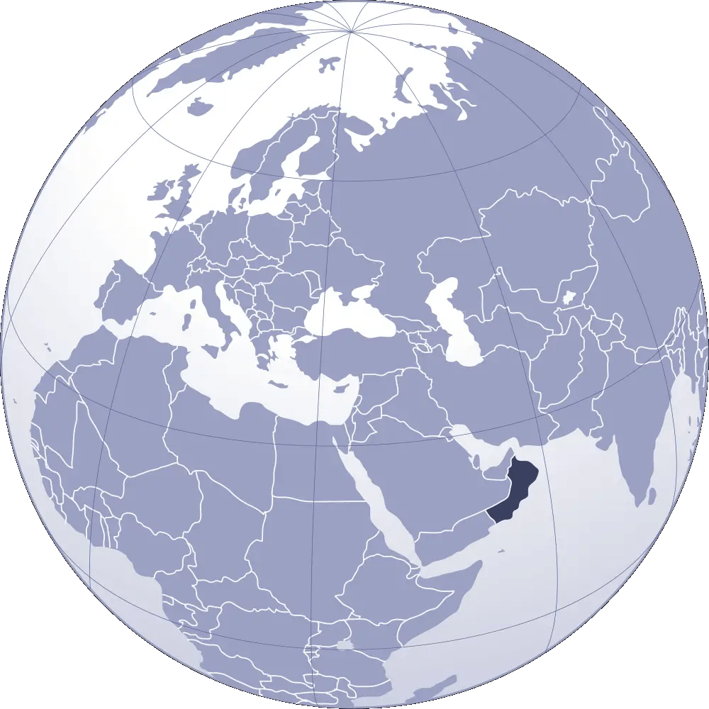 Oman Weltkarte Where Is Oman Located