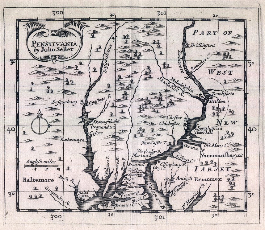 1690's Pennsylvania Maps