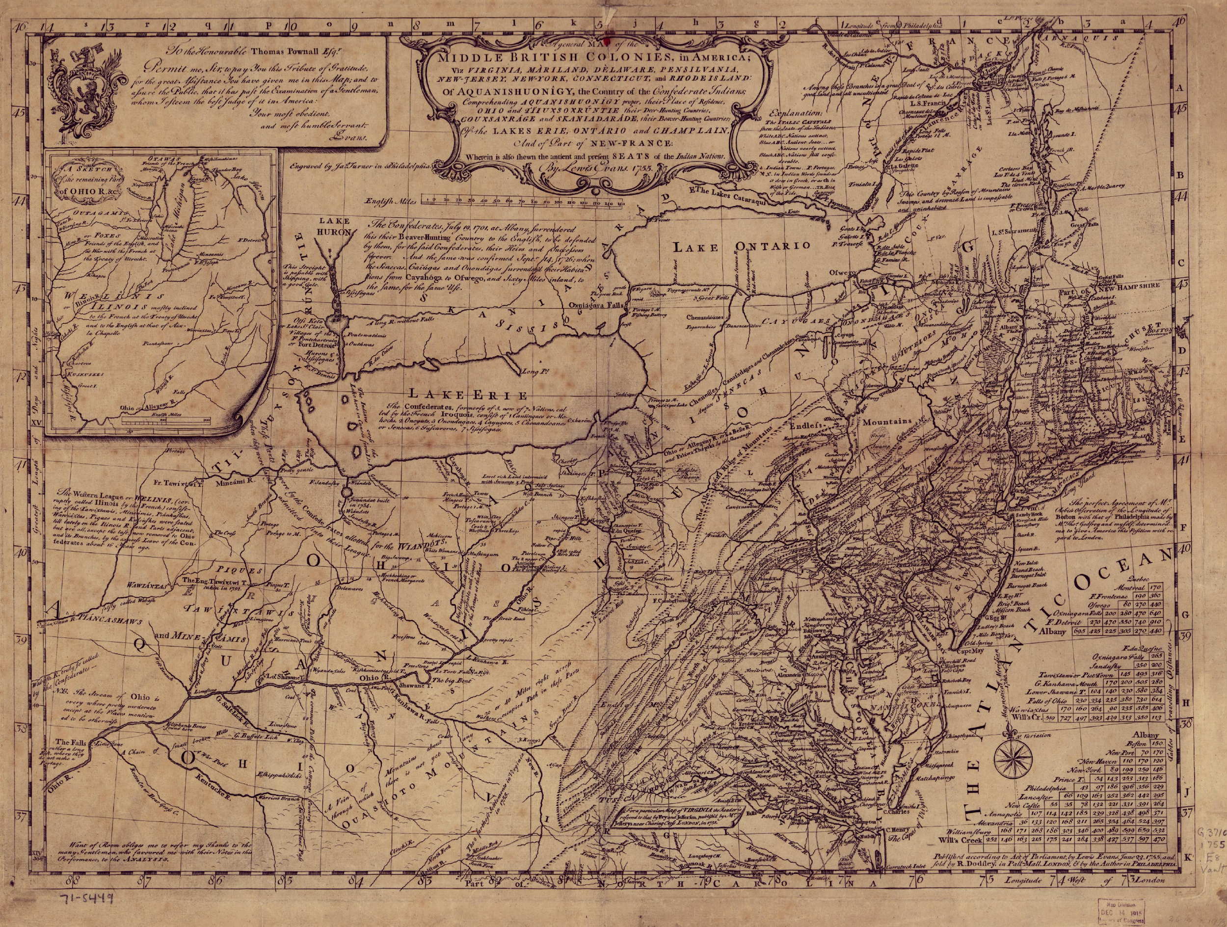 1755 to 1759 Pennsylvania Maps