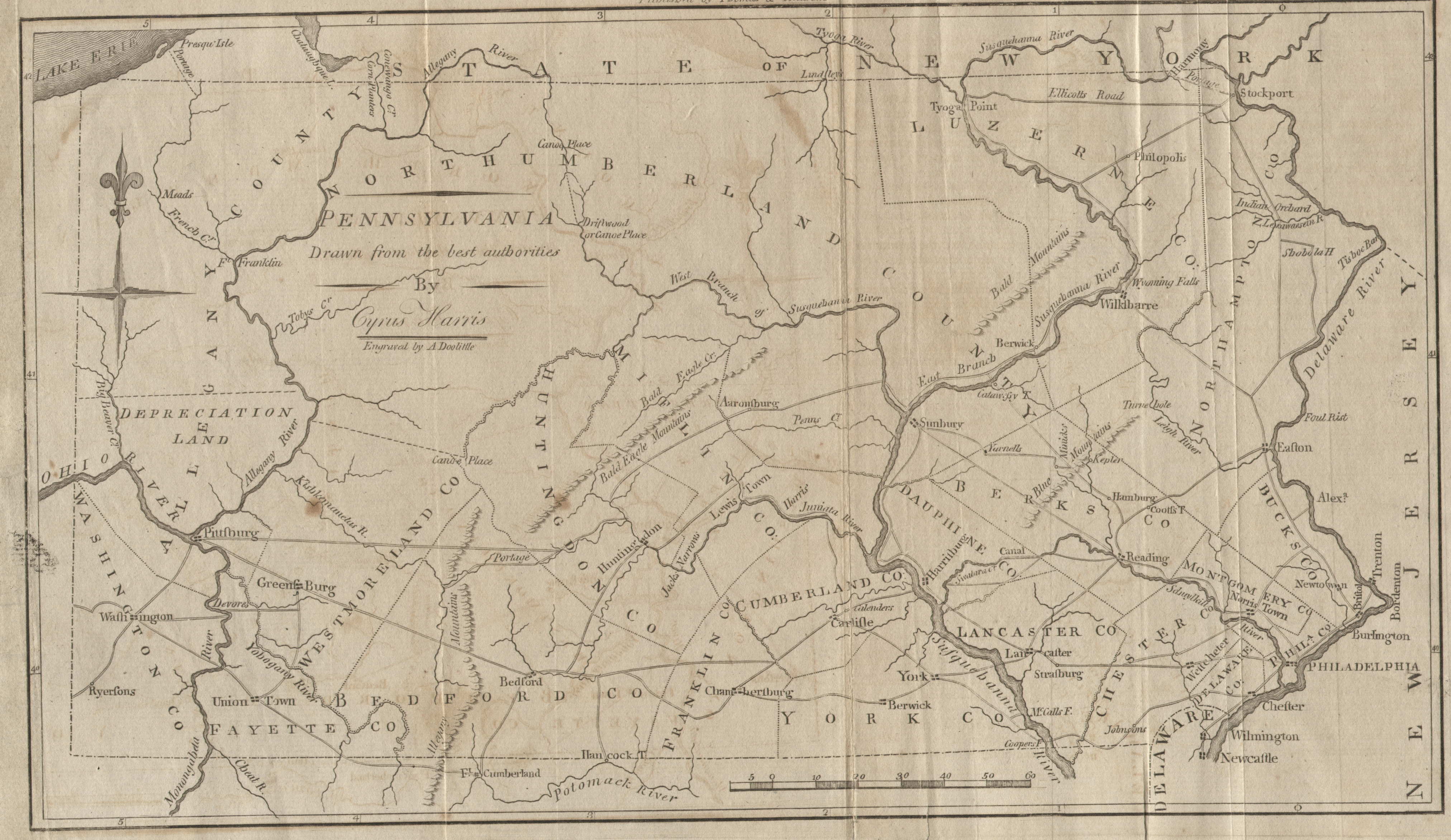 1795 to 1799 Pennsylvania Maps