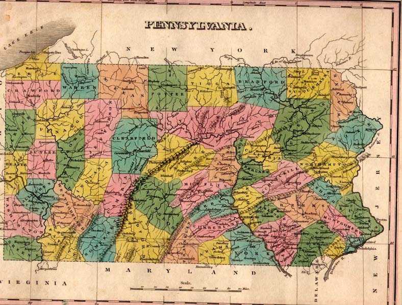 1820's Pennsylvania Maps