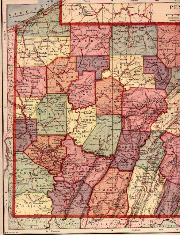 1900's Pennsylvania Maps