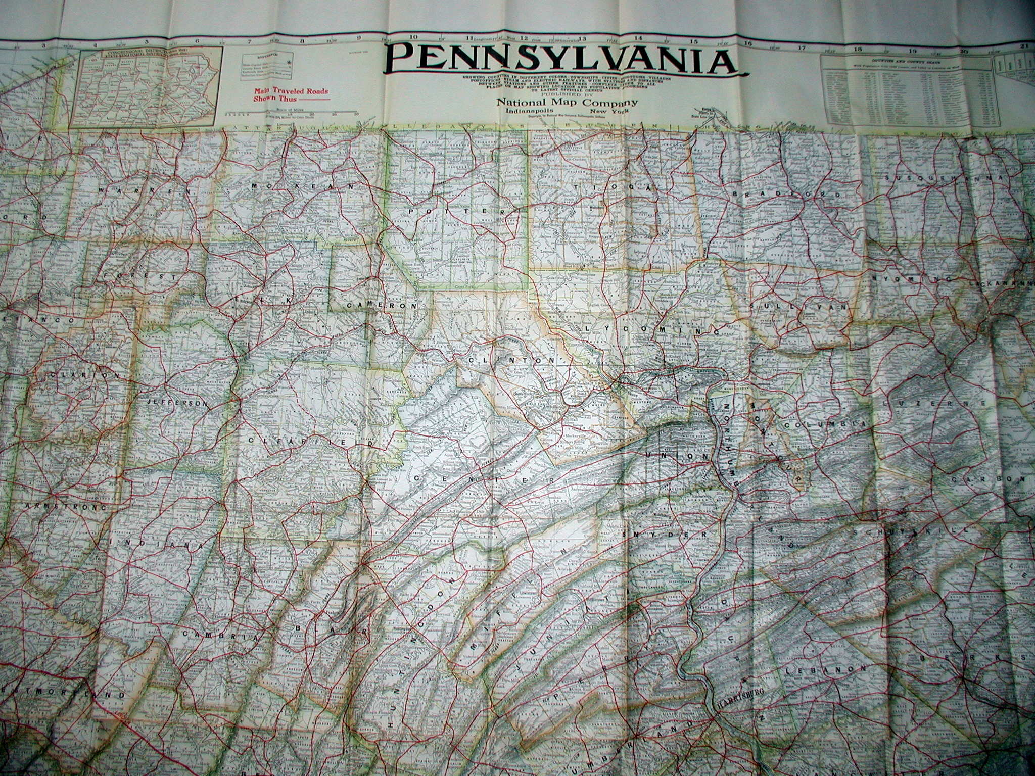 1920's Pennsylvania Maps