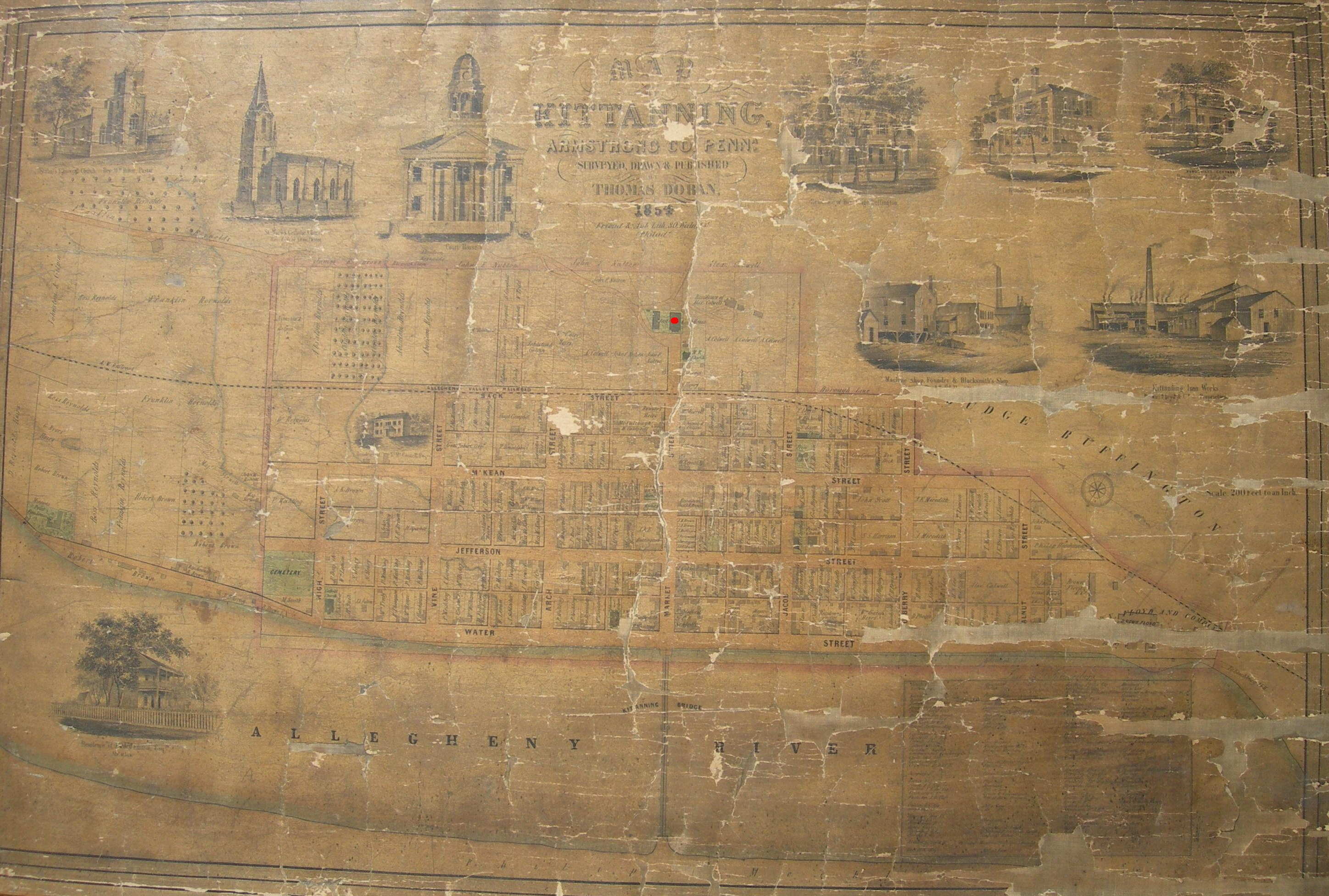 Interesting maps (Pittsburgh, Butler, Kittanning houses, train station