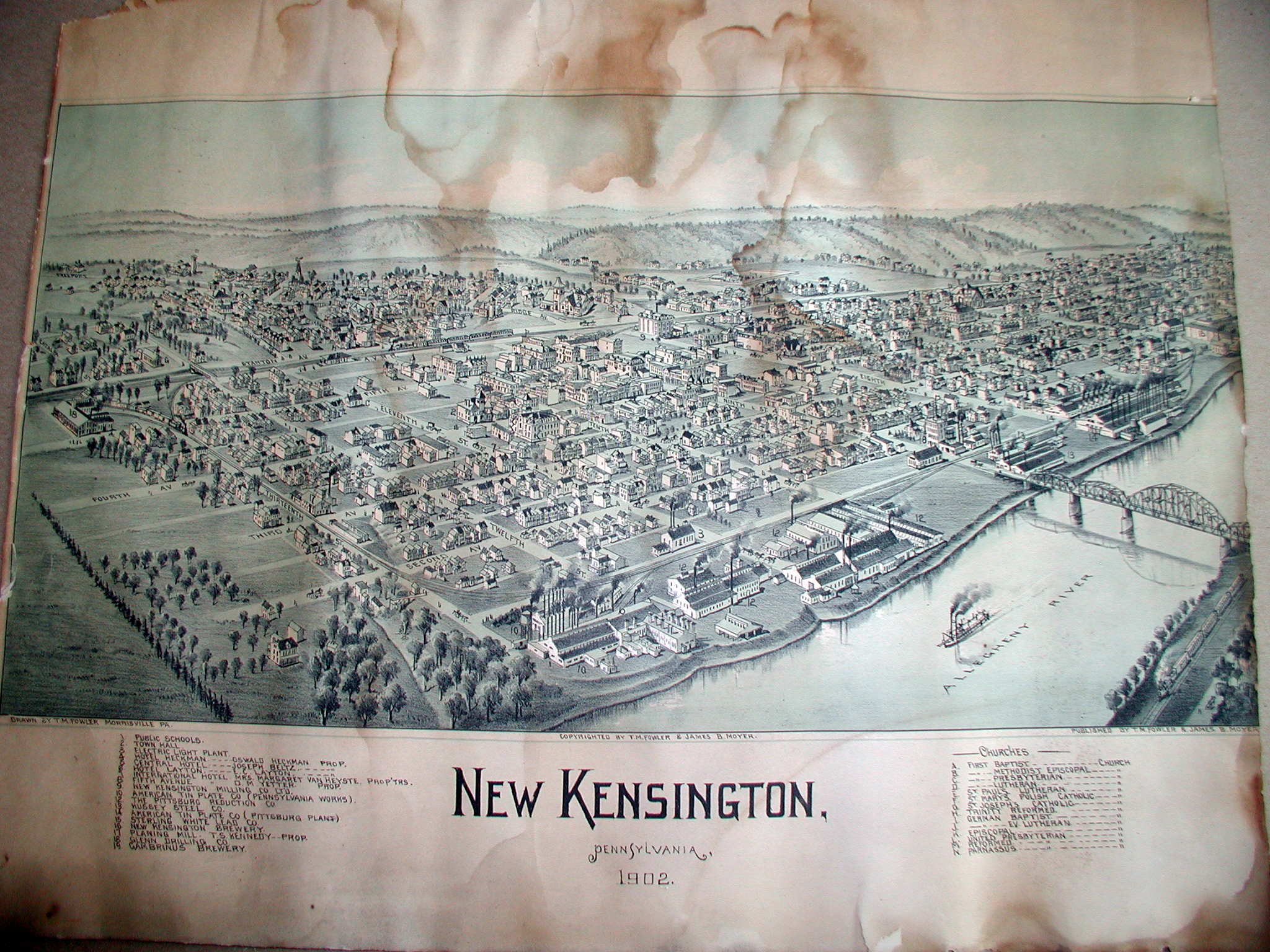 1900's Road Maps of Pennsylvania