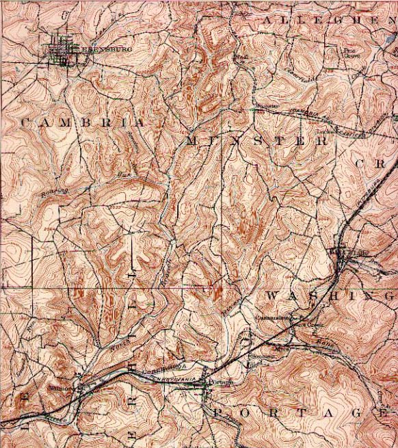 1900's Road Maps of Pennsylvania