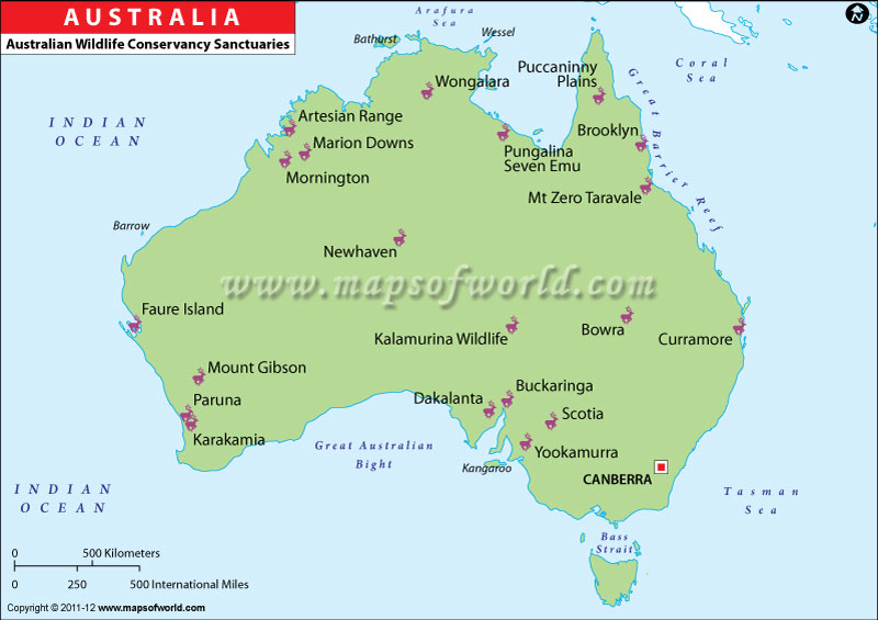 Australia National Parks Map