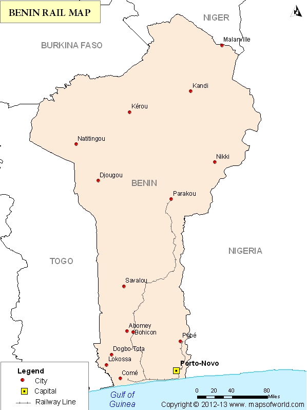Benin Rail Map