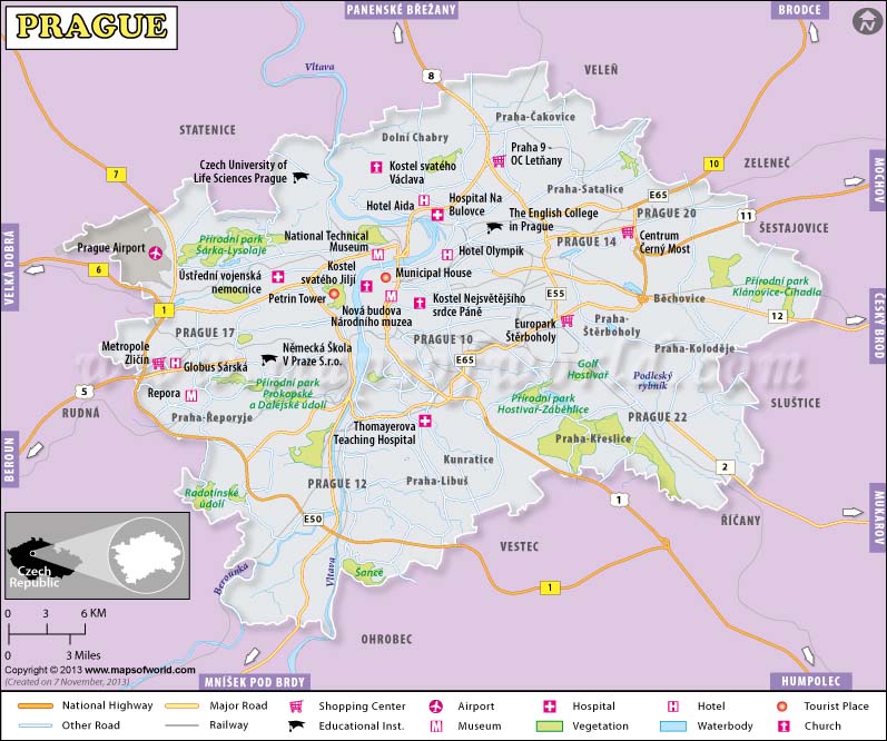 Where Is Prague On The World Map Zip Code Map