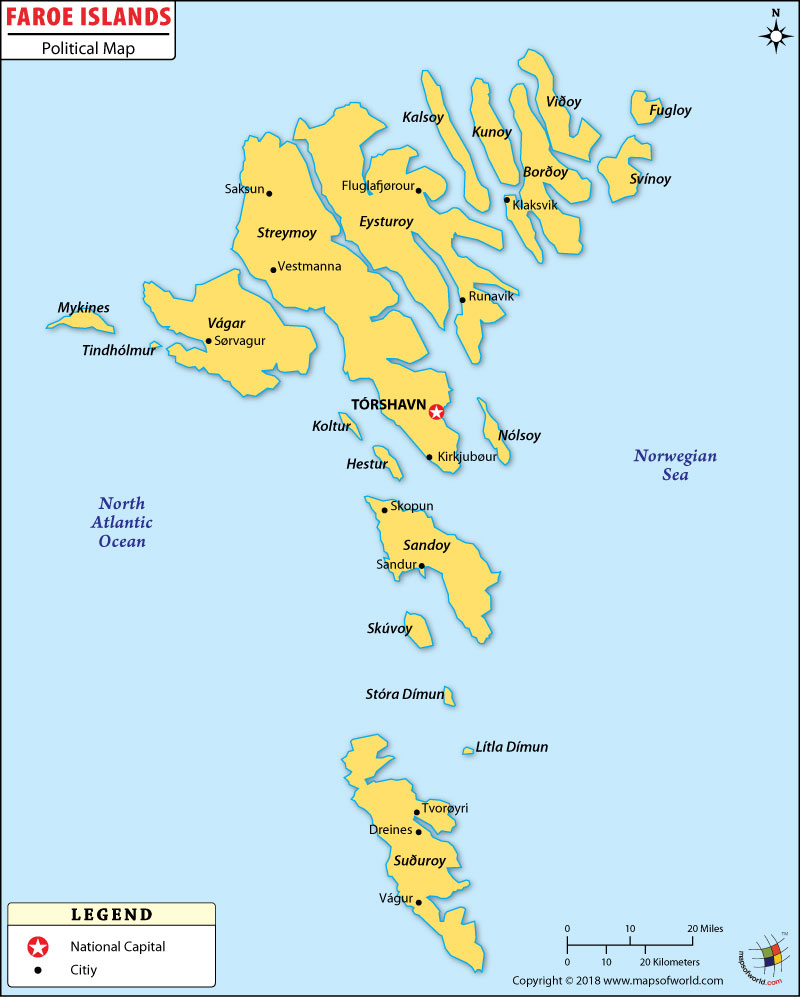 Faroe Islands Map