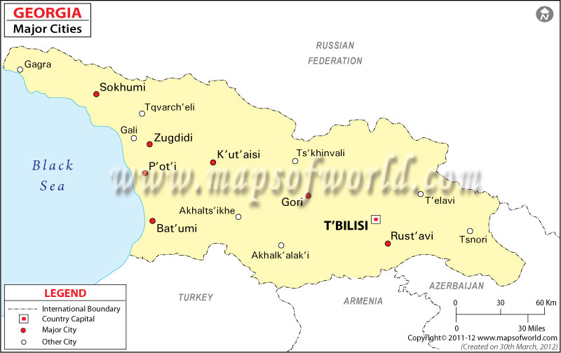 City Map With Cities