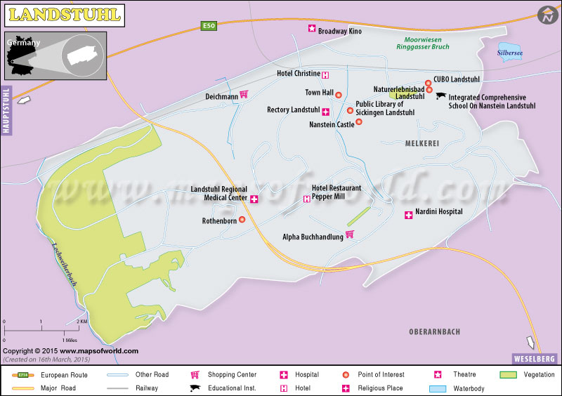 Landstuhl Map City Map of Landstuhl, Germany