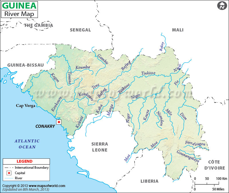 Guinea River Map