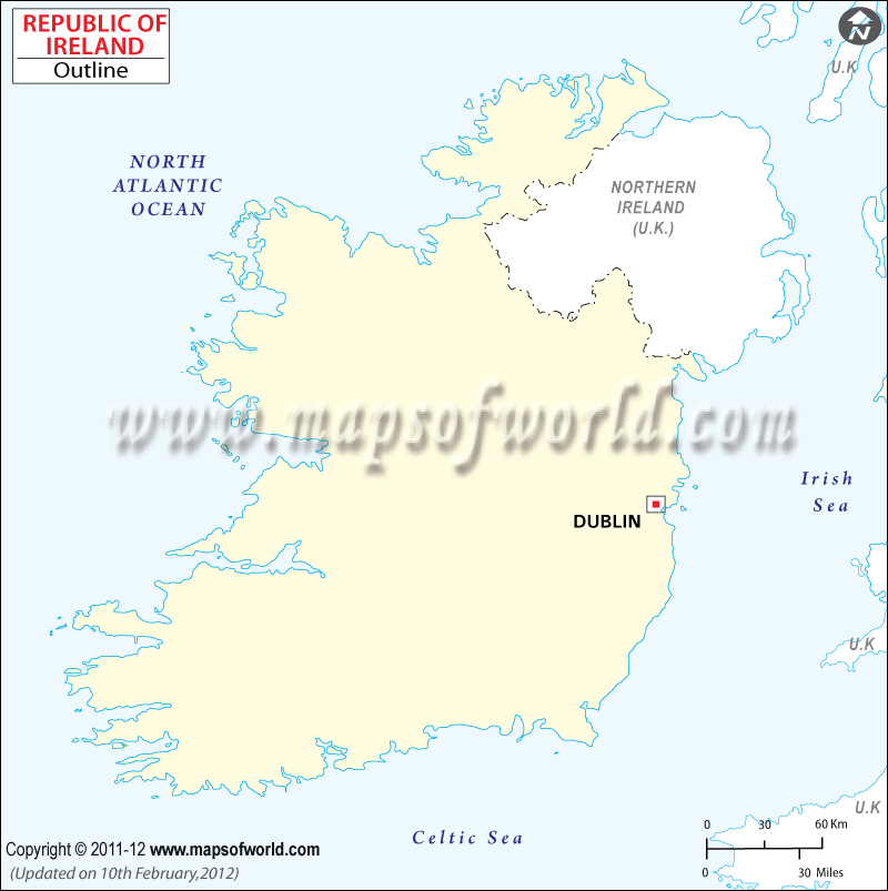 Ireland Time Zone Map, Current Local Time in Ireland