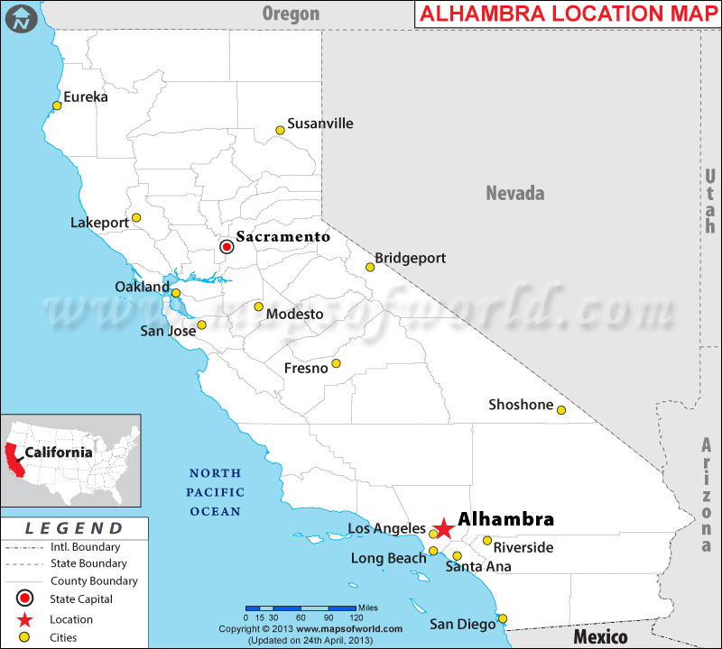 Where is Alhambra Located in California, USA