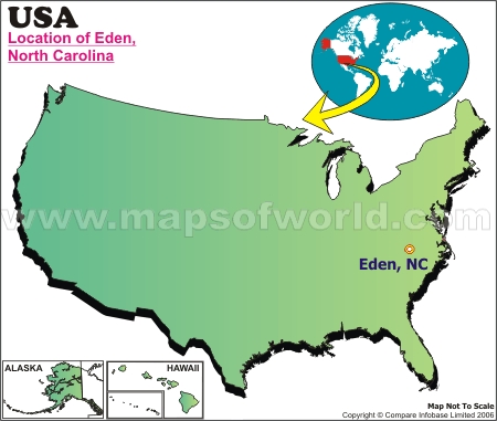 Eden North Carolina Map