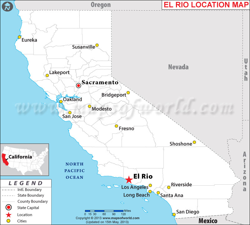 Where is El Rio Located in California, USA