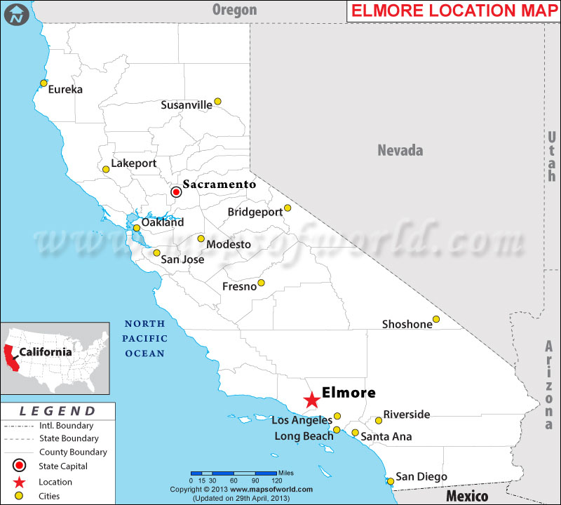Where is Elmore Located in California, USA