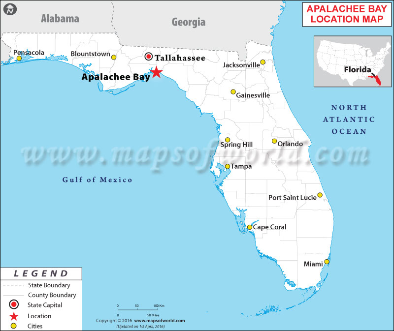 Where is Apalachee Bay Located in Florida, USA