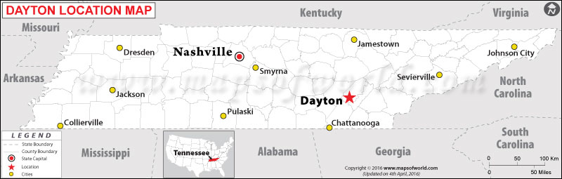 Where is Dayton , Tennessee